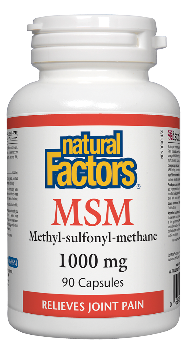 Natural Factors MSM (90 Capsules) - Lifestyle Markets